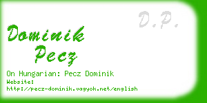 dominik pecz business card